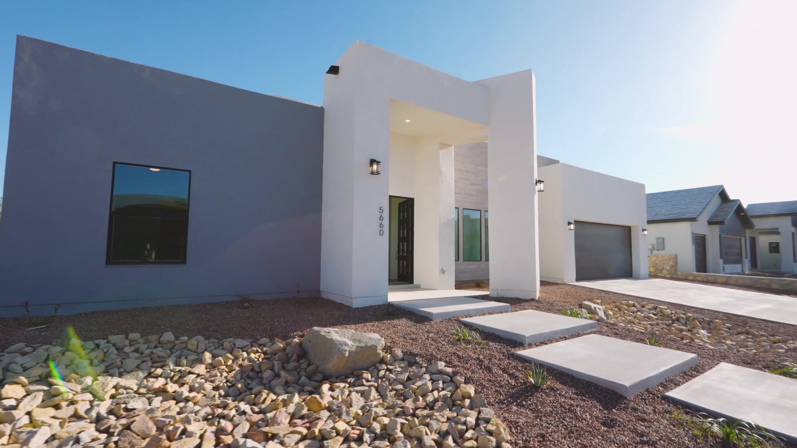 Montecito modern home exterior